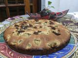 Torta de banana y chocolate 70 % amargo