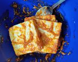 A picture of step 3 of Grilled Garlic Paneer.