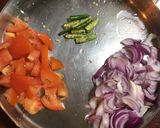 A picture of step 2 of Masala Bitter Gourd.