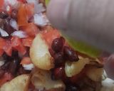 A picture of step 6 of Crispy Macaroni Bhel.
