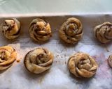 A picture of step 4 of Nutella twists.
