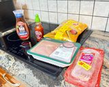 Φωτογραφία βήματος 1 της συνταγής Σουβλάκι bbq κοτομπέικον τραγανό