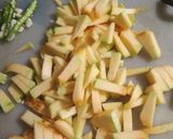 A picture of step 1 of Pumpkin and papaya white gravy.