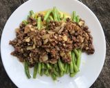 Foto langkah ke 1 dari resep Tumis Baby Buncis Daging Giling.