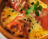 Foto del paso 8 de la receta: Piquillos rellenos de Carne con bechamel y queso gratinado