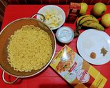 A picture of step 1 of Creamy Macaroni Fruit Chaat.