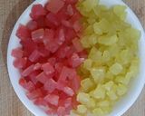 टूटी फ्रूटी (Tutti Frutti Recipe in Marathi) रेसिपी स्टेप 3 फोटो 