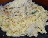 Foto del paso 7 de la receta: Pasta a la crema de roquefort y champiñones