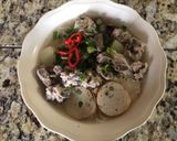 Hình bước làm 3 của món Bún mọc