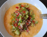 Foto del paso 3 de la receta: Tortilla paisana con tacos de jamón y patatas paja