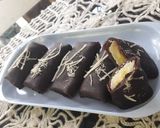 Foto langkah ke 5 dari resep Dadar Coklat Pisang Lembut empukk.
