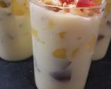 A picture of step 2 of Fruit cake custard.