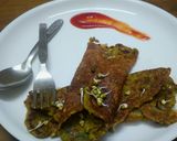 अंकुरित मूंग दाल का डोसा (Ankurit moong dal ka dosa recipe in Hindi) रेसिपी चरण 6 फोटो
