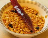 A picture of step 3 of Ridge gourd chutney.