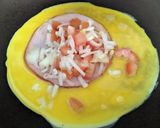 A picture of step 4 of One Pan Tortilla Egg, Ham & Cheese Wrap 🍳🧀🍖.