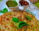 हरी मटर का स्टफ्ड पराठा(hari matar ka stuffed paratha recipe in hindi) रेसिपी चरण 7 फोटो