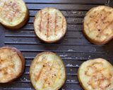 A picture of step 4 of Grilled eggplant tomato salad.