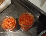A picture of step 5 of Spicy chili shrimp paste(sambal terasi) Indonesia style.