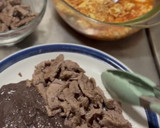 Foto del paso 8 de la receta: Huevos Revueltos, Bistec y Frijoles Negros Refritos