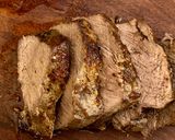Foto del paso 10 de la receta: Mi bife de chorizo horneado en sidra, acompañado por su gravy y rodajas de manzana acaramelada
