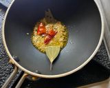 A picture of step 6 of Kadhi Pakore with Brown Rice for dinner - Bihari style.