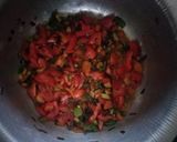 A picture of step 4 of Carrot chapati served with yellow beans.