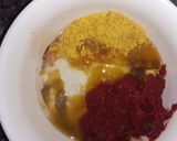 صورة لخطوة 6 من وصفة دجاج محشي بالأرز ولحمة بالفرن