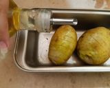 A picture of step 3 of Hasselback Potatoes.