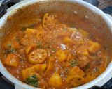 A picture of step 9 of Sindhi Bhae Patata (Lotus Root and Potato Curry or Sabzi).