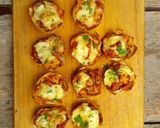 Foto del paso 5 de la receta: Tartaletas de pollo, con pan pita