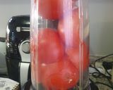 A picture of step 1 of Peppers in a tomato sauce.