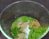 A picture of step 4 of Palak Chickpea kebab with cheese filling.