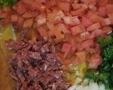 A picture of step 1 of Baked Eggs with Sofrito and Oven-Roasted Turkey Ham.