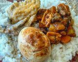 Foto langkah ke 12 dari resep Opor Ceker Kampung Telor Tahu + Sambel Goreng Ati.