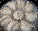 A picture of step 3 of Kothey Momo with Roasted Garlic Tomato Chutney (Veg).