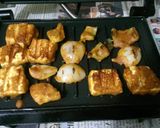 A picture of step 4 of Schezwan paneer tikka masala.