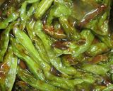 Hình bước làm 4 của món Ớt Nhăn Rim 꽈리고추조림(Món Chay)