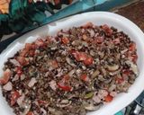 Foto del paso 4 de la receta: Ensalada de lentejas y portobellos con aderezo de huevo y mostaza