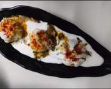A picture of step 6 of Dahi vada in Appe pan.
