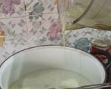 Foto langkah ke 2 dari resep Puding Roti Pandan (agar-agar).