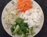 A picture of step 2 of Bread Manchurian.