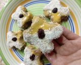 Foto del paso 6 de la receta: 🌺Florcitas de coco y banana. 100% vegetal🌱