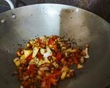 A picture of step 2 of Bread poha.