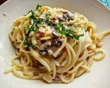 Foto langkah ke 7 dari resep Spaghetti Carbonara Mushroom 🍄🍄.