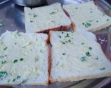 A picture of step 2 of Cheesy Minty Garlic Bread.