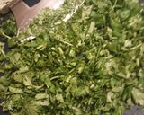 A picture of step 1 of Cilantro in Olive Oil.