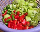 A picture of step 1 of Nam Prik Khee Ga (Vegetarian).