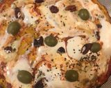 Foto del paso 4 de la receta: Keto- pizza con masa de coliflor, con roquefort y nuez pecan