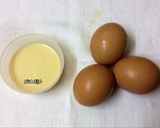 Hình bước làm 2 của món Flan bí đỏ