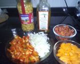 Foto del paso 1 de la receta Garbanzos con arroz y chorizo en Thermomix